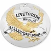 Harley Davidson Derby Deckel Live To Ride Gold 7