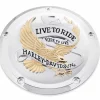 Harley Davidson Derby Deckel Live To Ride Gold & Chrom 10